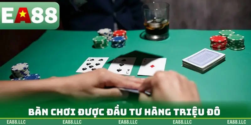 Bàn chơi được đầu tư hàng triệu đô