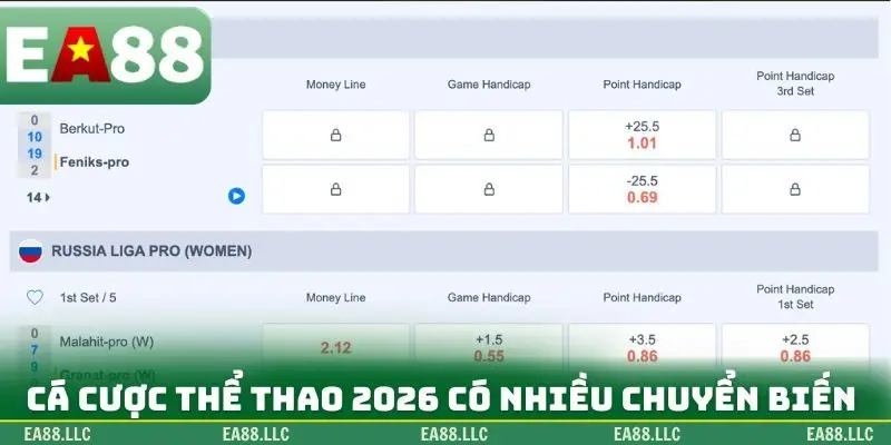 Cá cược thể thao năm 2026 có nhiều chuyển biến