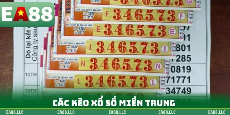 Các kèo xổ số miền Trung
