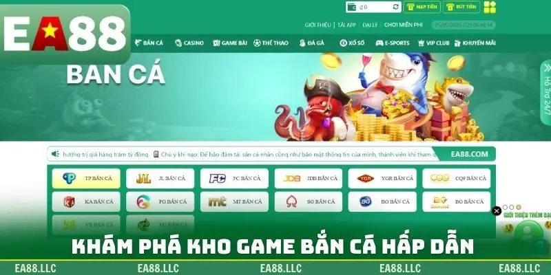 Khám phá kho game bắn cá hấp dẫn